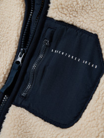 NAME IT Teddy Jakke Mattia Moonbeam Chest Pocket Dark Sapphire